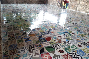 Floor Tiles Collage Polished