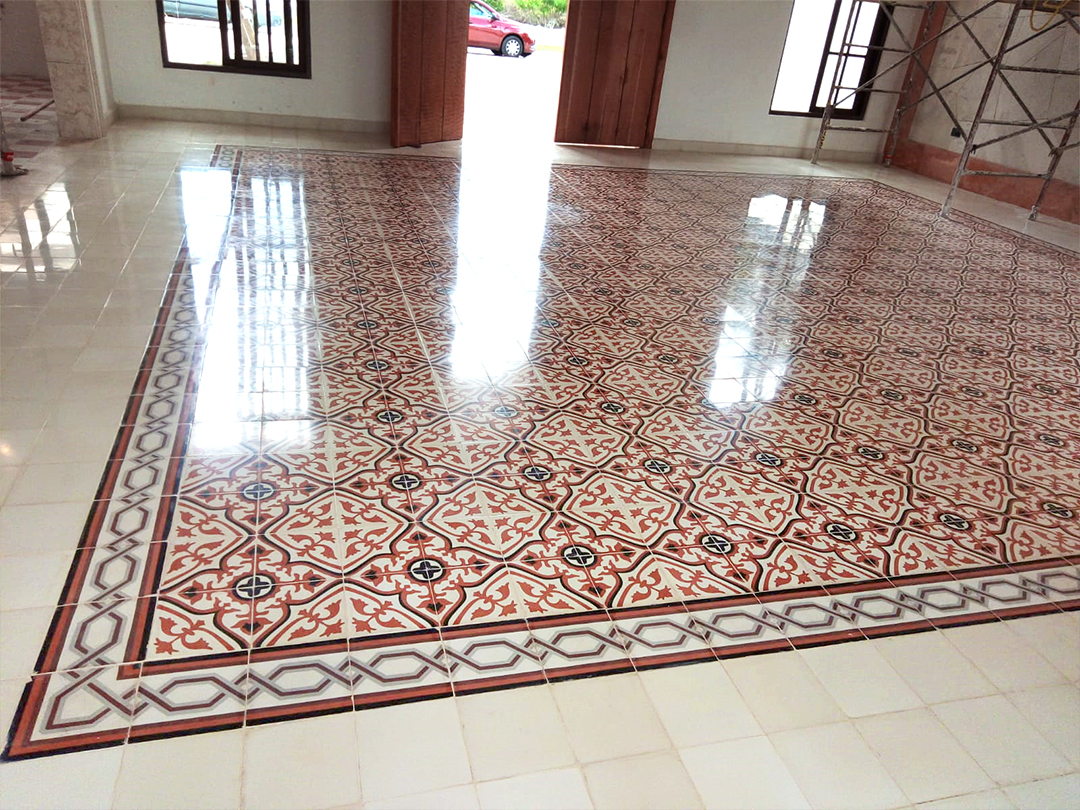 mosaicos artesanales en Merida - TAPETE PERSONALIZADO
