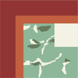 Border corner tile Antica Esquina with bands and lines