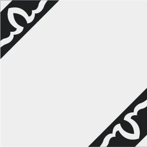 Decorative cement tile Cadencia with bands and lines, diagonals and zigzags, minimalist geometry