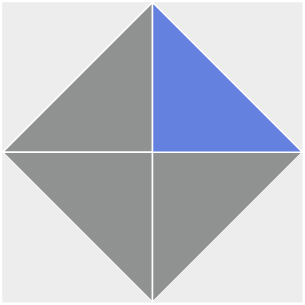Decorative cement tile Cortez with diamonds and rhombi, triangles, bands and lines