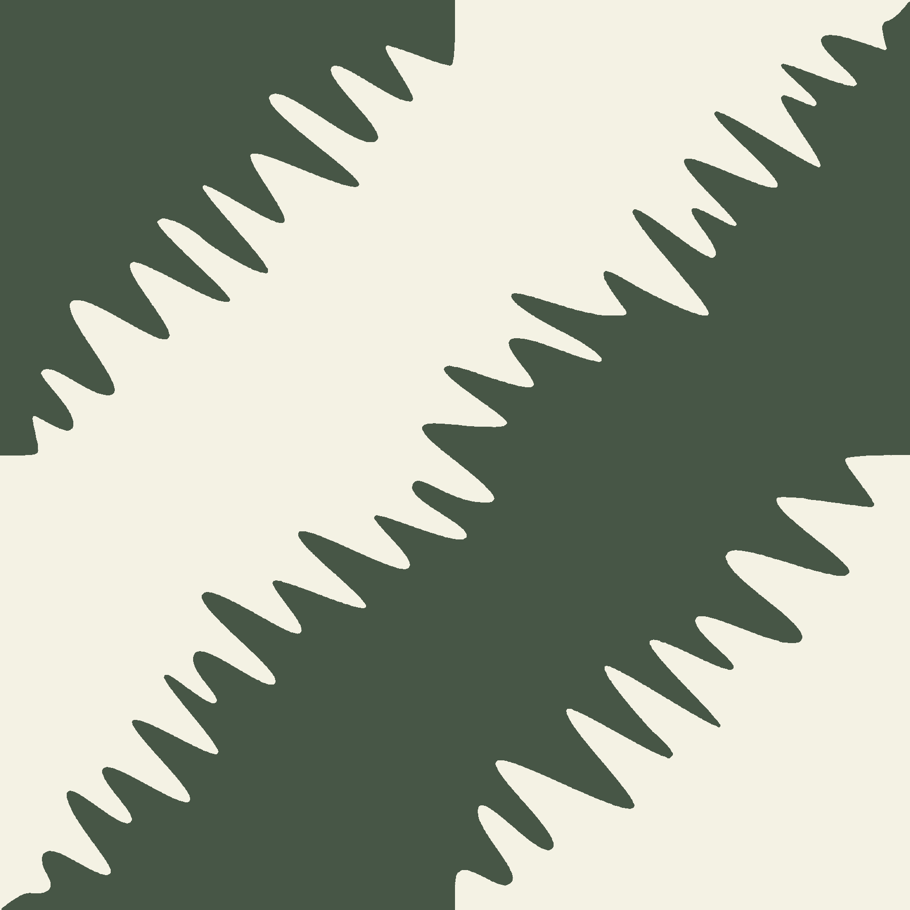Decorative cement tile Filo with leaves and foliage, bands and lines, diagonals and zigzags