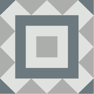 Decorative cement tile Monreal with triangles, squares and checkerboards