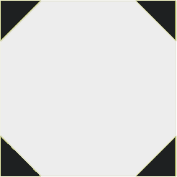 Decorative cement tile Octagonal with triangles, squares and checkerboards, minimalist geometry