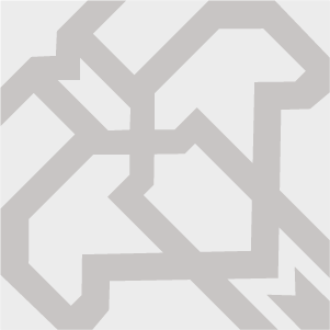 Decorative cement tile Vitral with bands and lines, textile-like pattern