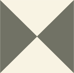 Decorative cement tile Vitta with triangles, knots and interlacing