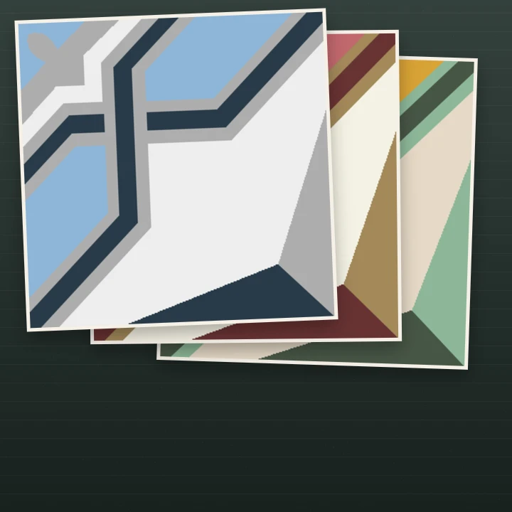 Customizable two-color mosaic pattern