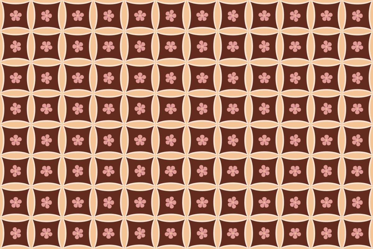 Patrón completo repetido del mosaico artesanal Anemona