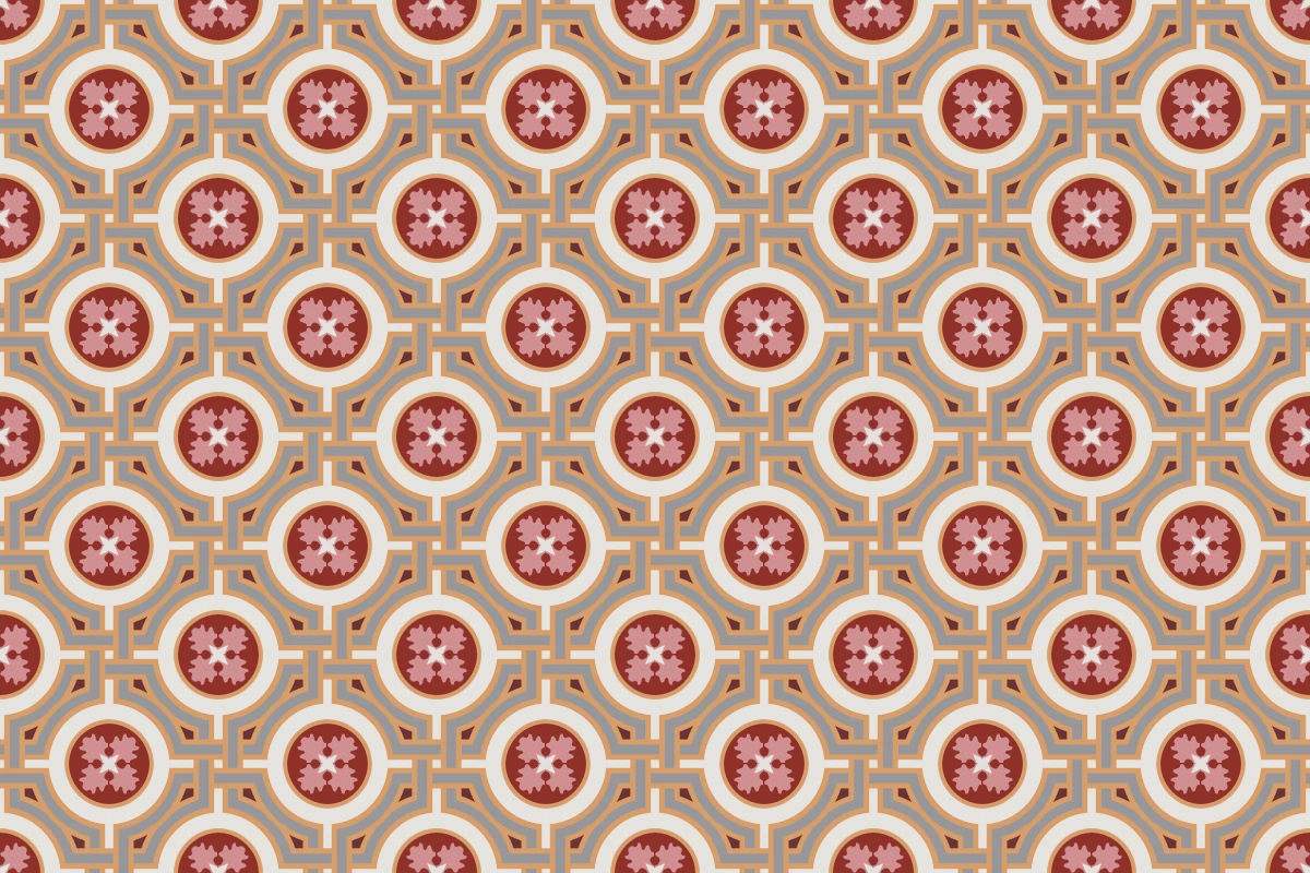 Patrón completo repetido del mosaico artesanal Babilonia