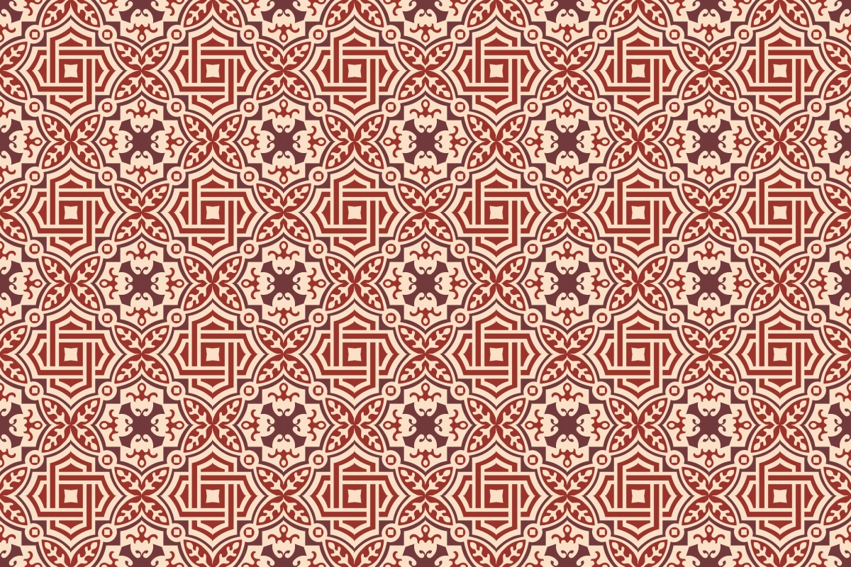 Complete repeated pattern for Belmonte handcrafted cement tile
