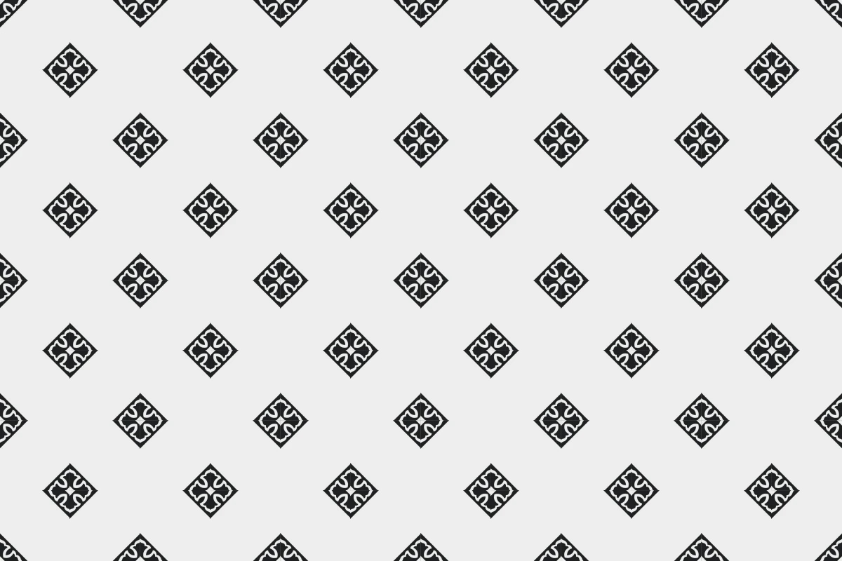 Complete repeated pattern for Cadencia handcrafted cement tile