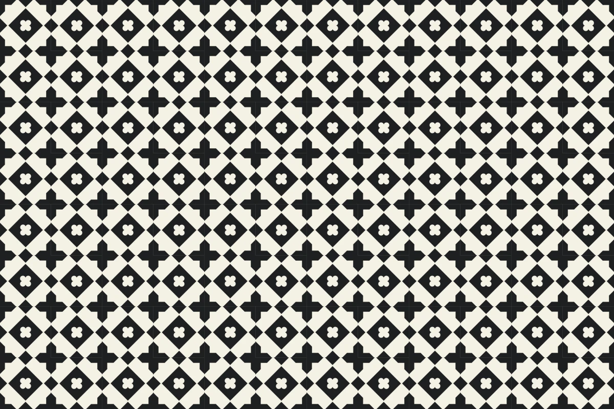 Patrón completo repetido del mosaico artesanal Caro I