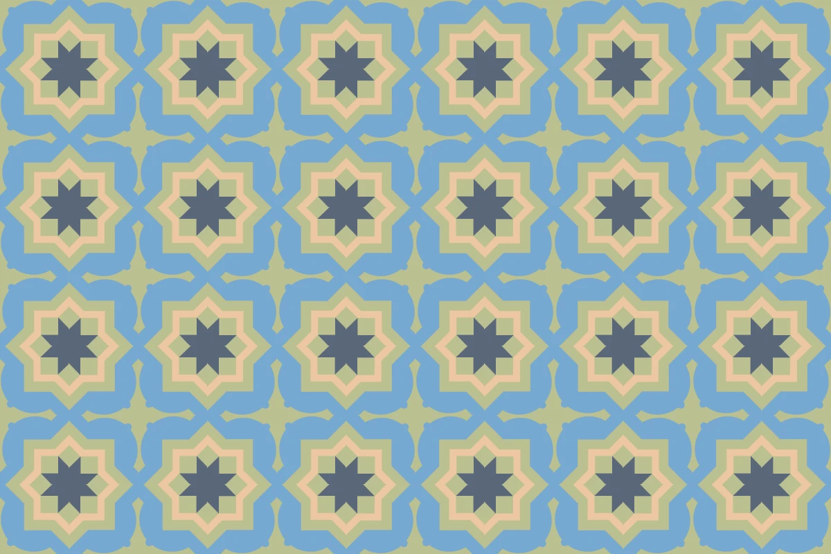 Patrón completo repetido del mosaico artesanal Catedral