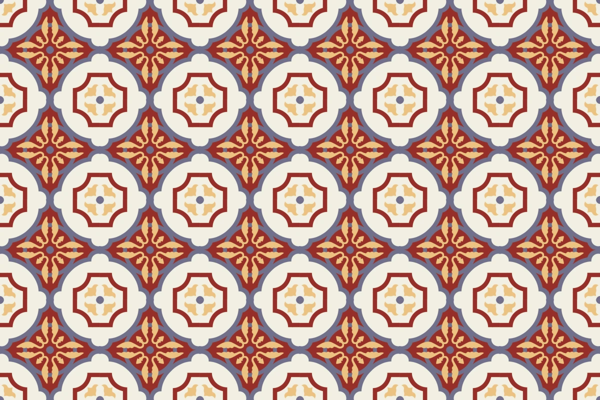Patrón completo repetido del mosaico artesanal Coelum