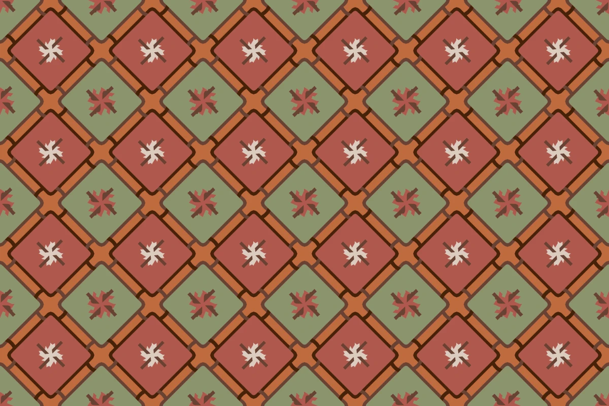 Patrón completo repetido del mosaico artesanal Colon