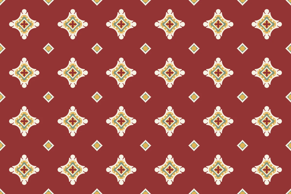 Complete repeated pattern for Constantino handcrafted cement tile