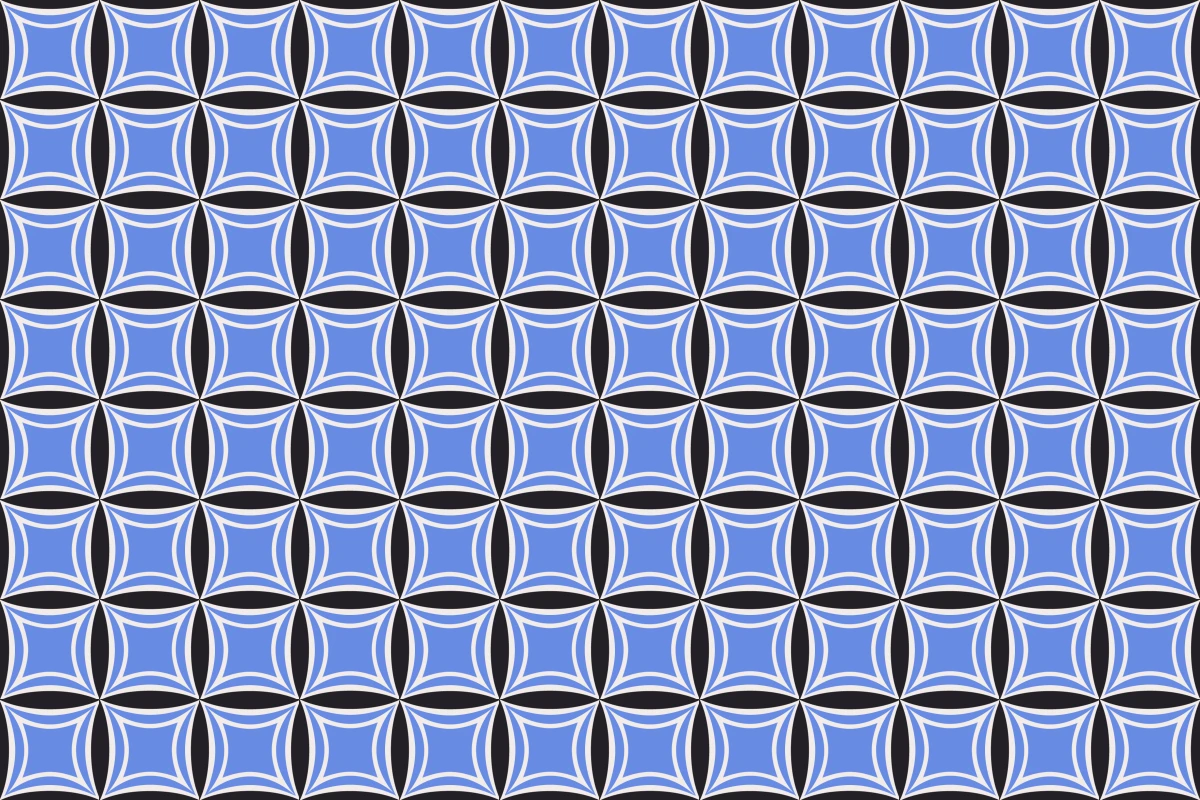 Complete repeated pattern for Convexus 4 handcrafted cement tile