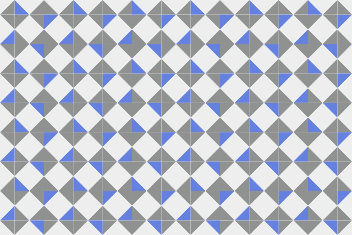 Complete repeated pattern for Cortez handcrafted cement tile