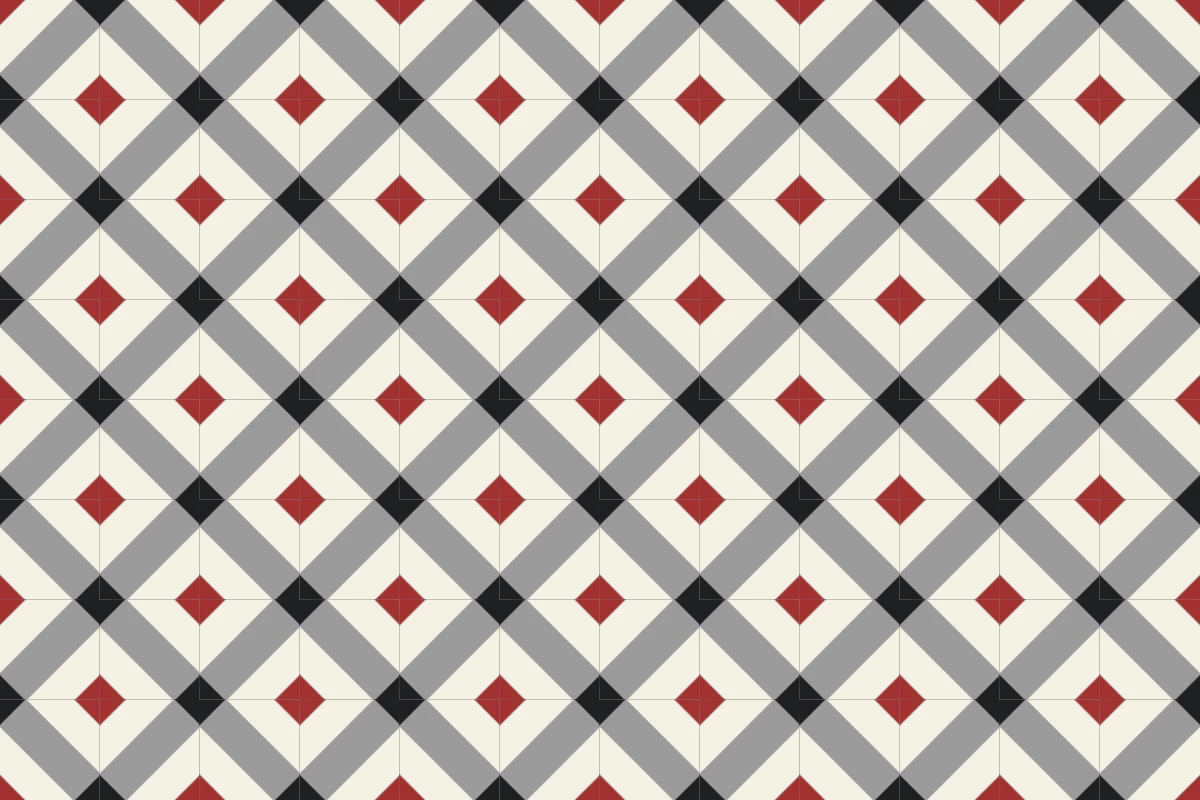 Patrón completo repetido del mosaico artesanal Cota
