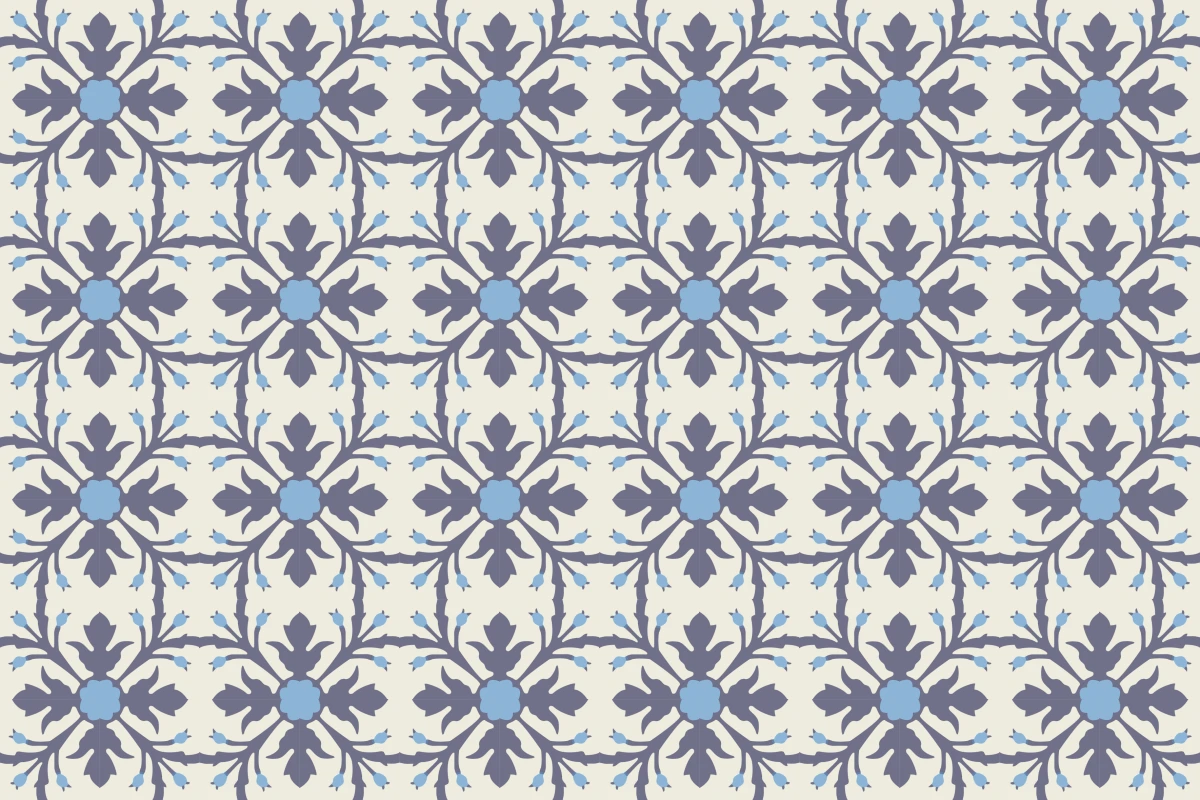 Patrón completo repetido del mosaico artesanal Dara