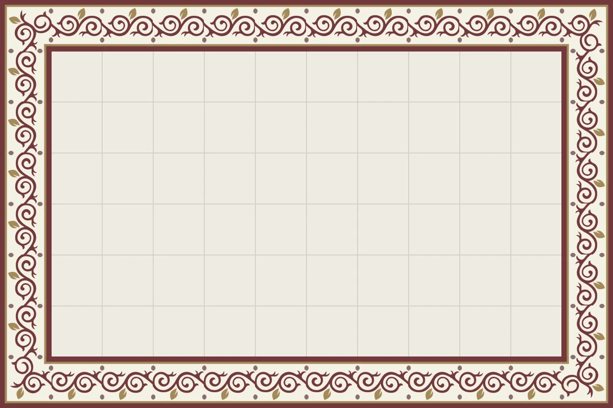 Complete repeated pattern for Delfos Esquina handcrafted cement tile
