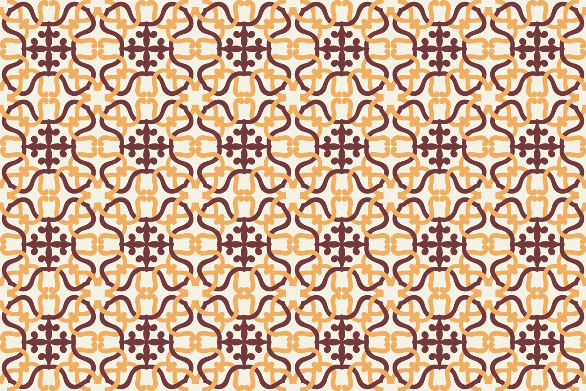 Patrón completo repetido del mosaico artesanal Enlaces 1