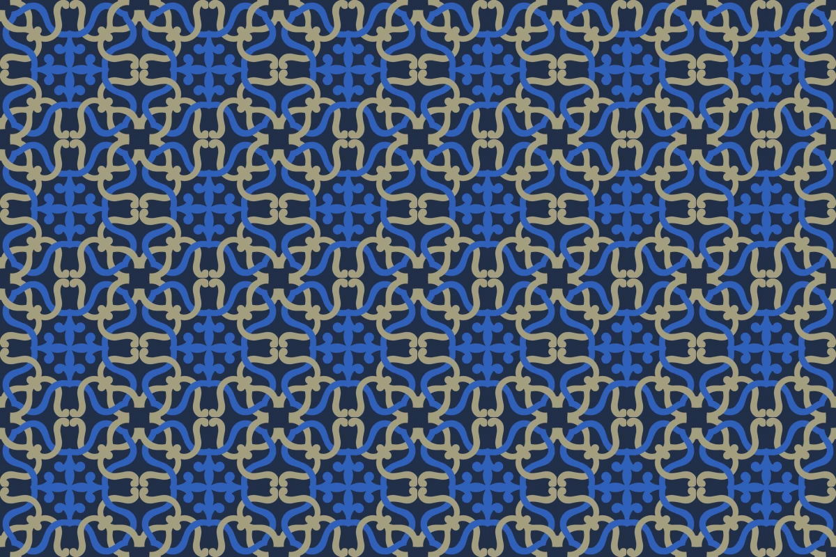 Patrón completo repetido del mosaico artesanal Enlaces 2