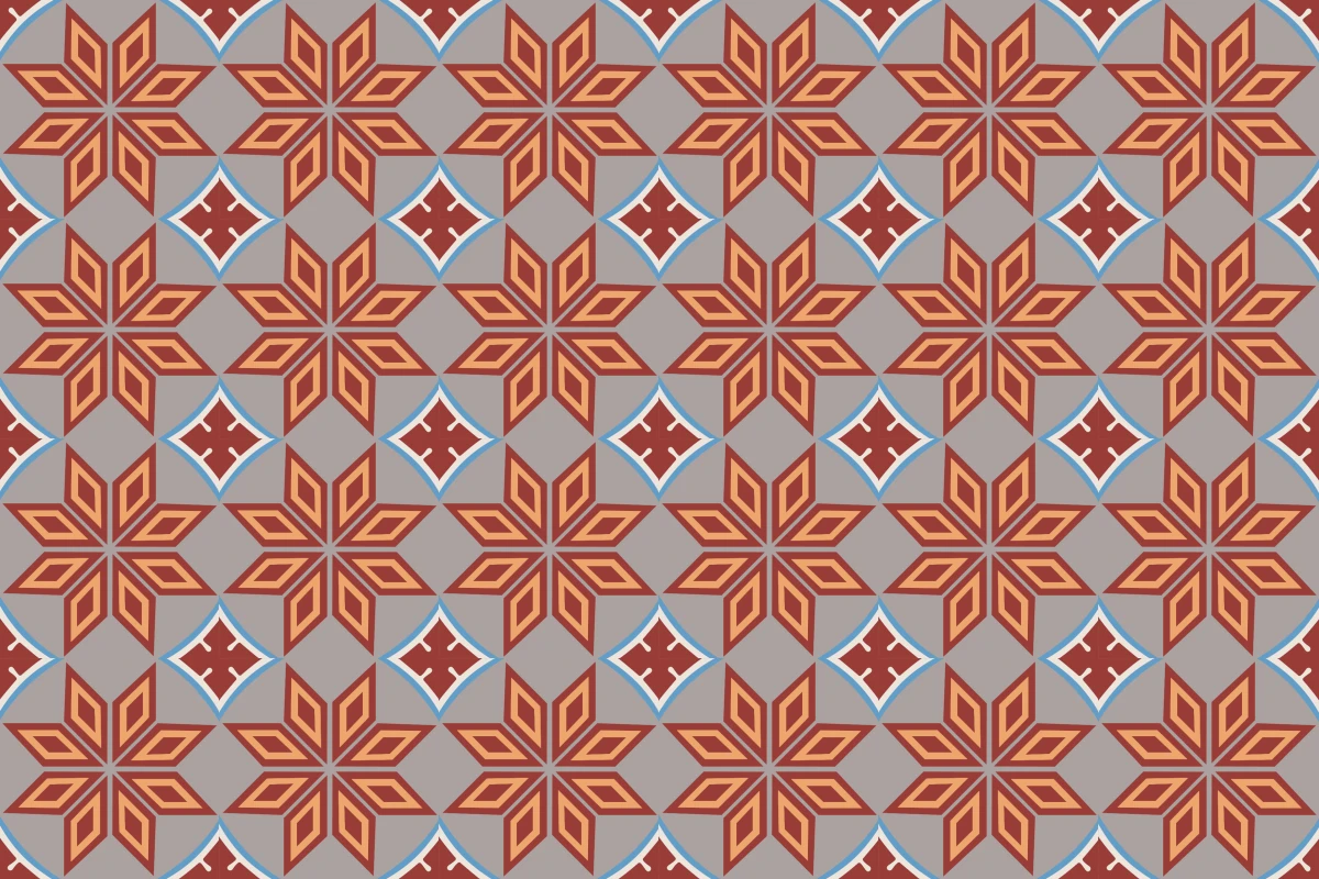 Patrón completo repetido del mosaico artesanal Escudo 2
