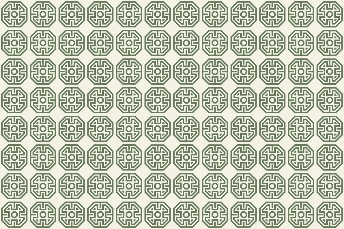 Patrón completo repetido del mosaico artesanal Esmeralda