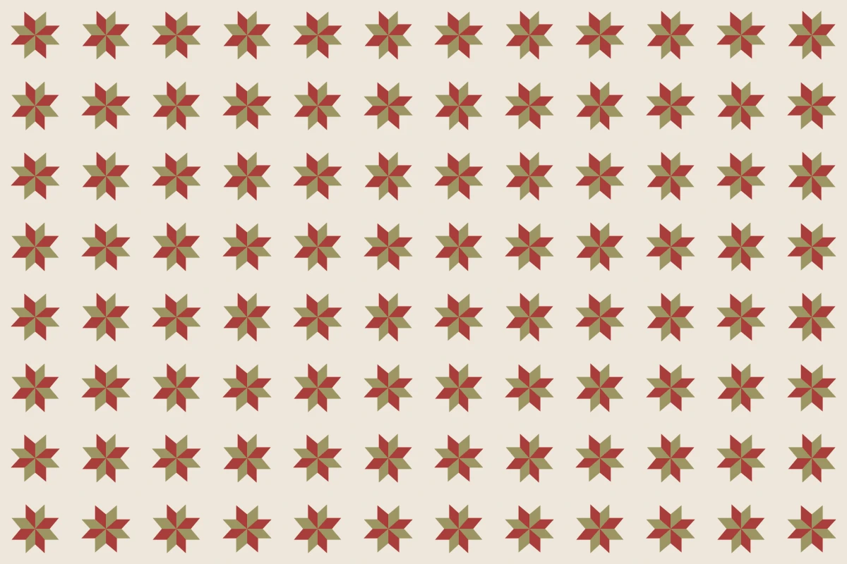 Complete repeated pattern for Estrella handcrafted cement tile