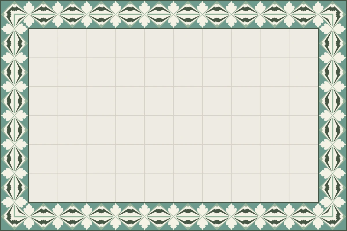 Patrón completo repetido del mosaico artesanal Fladdermus Esquina