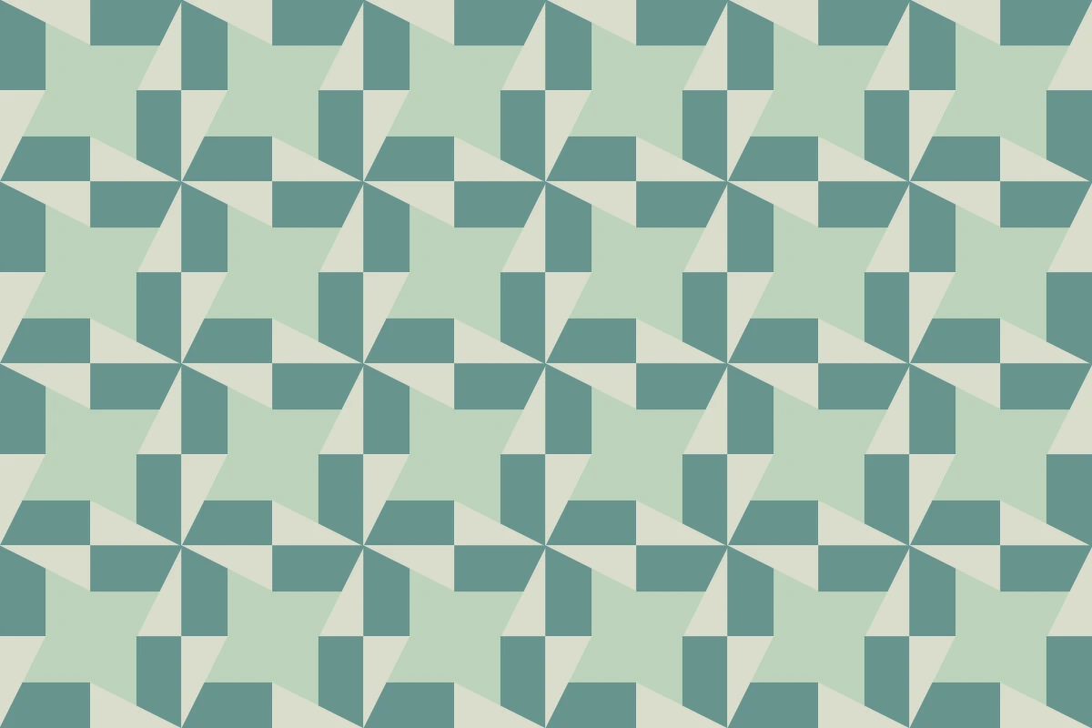 Complete repeated pattern for Formas I handcrafted cement tile