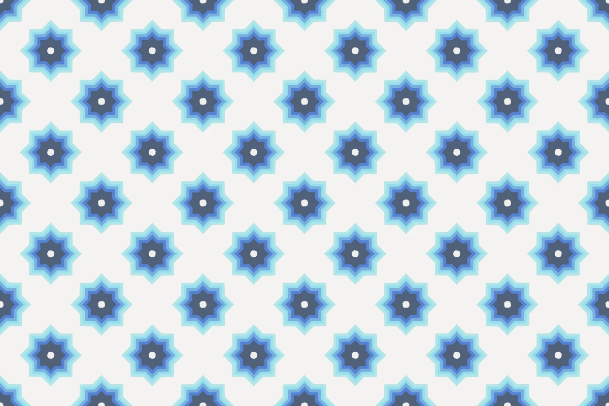 Complete repeated pattern for Galaxi 2 handcrafted cement tile