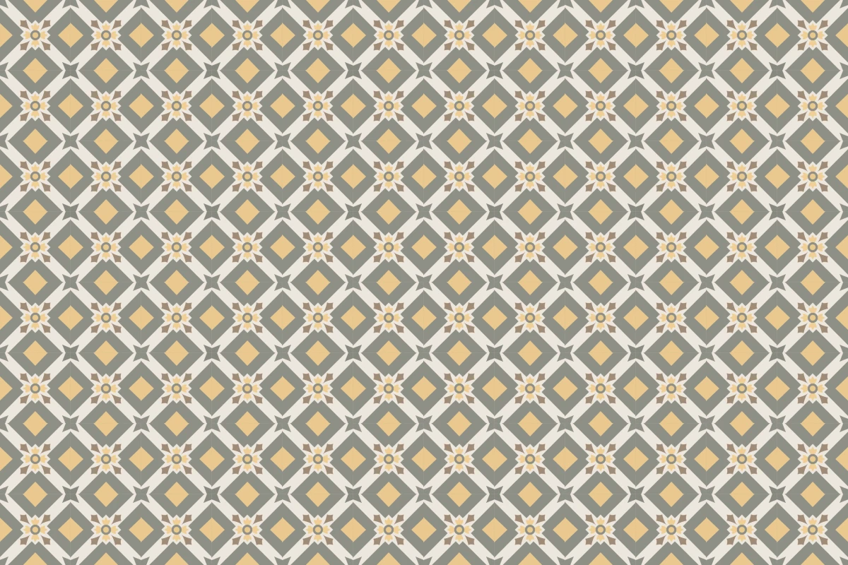 Complete repeated pattern for Gea handcrafted cement tile