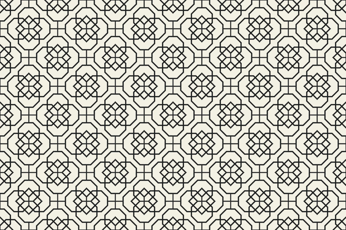 Complete repeated pattern for Griego handcrafted cement tile