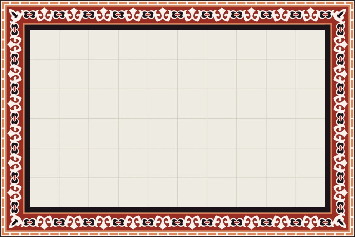 Complete repeated pattern for Imperial I Esquina handcrafted cement tile