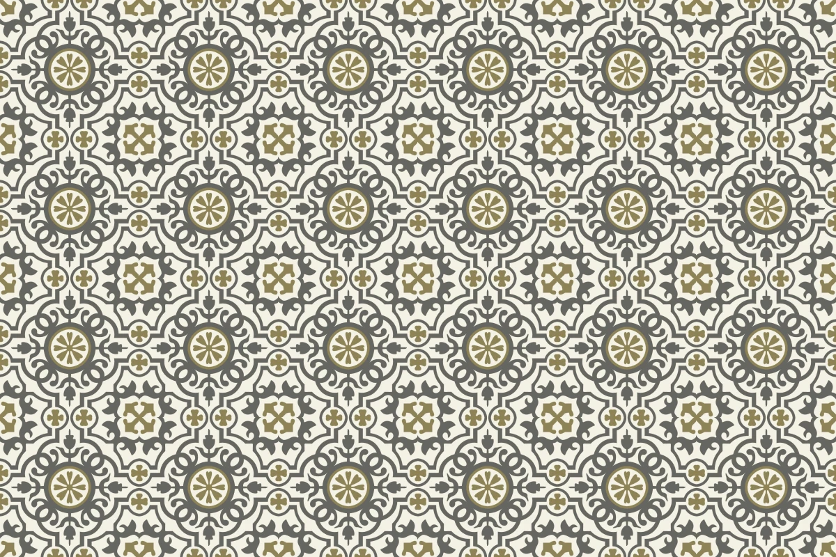Complete repeated pattern for Kabul handcrafted cement tile