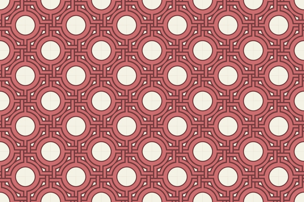 Patrón completo repetido del mosaico artesanal Laberinto