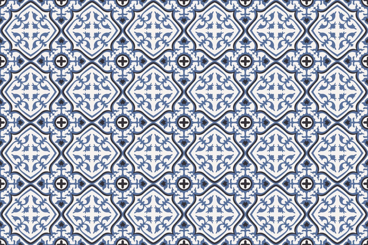 Patrón completo repetido del mosaico artesanal Luxemburgo