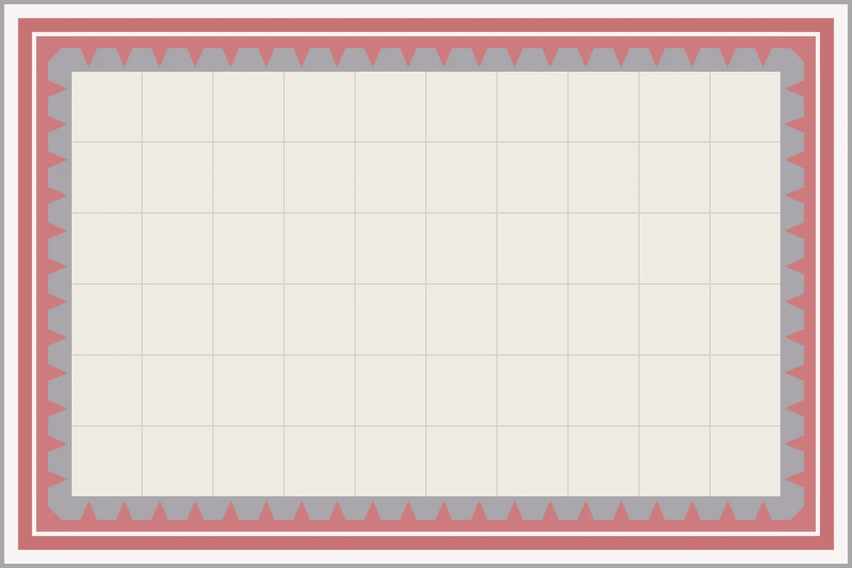 Complete repeated pattern for Maya Cenefa handcrafted cement tile