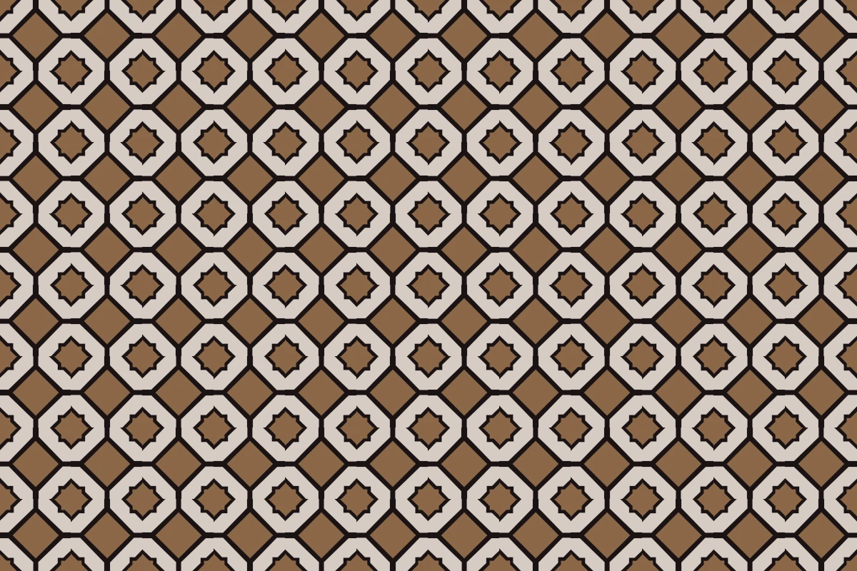 Patrón completo repetido del mosaico artesanal Mimbret