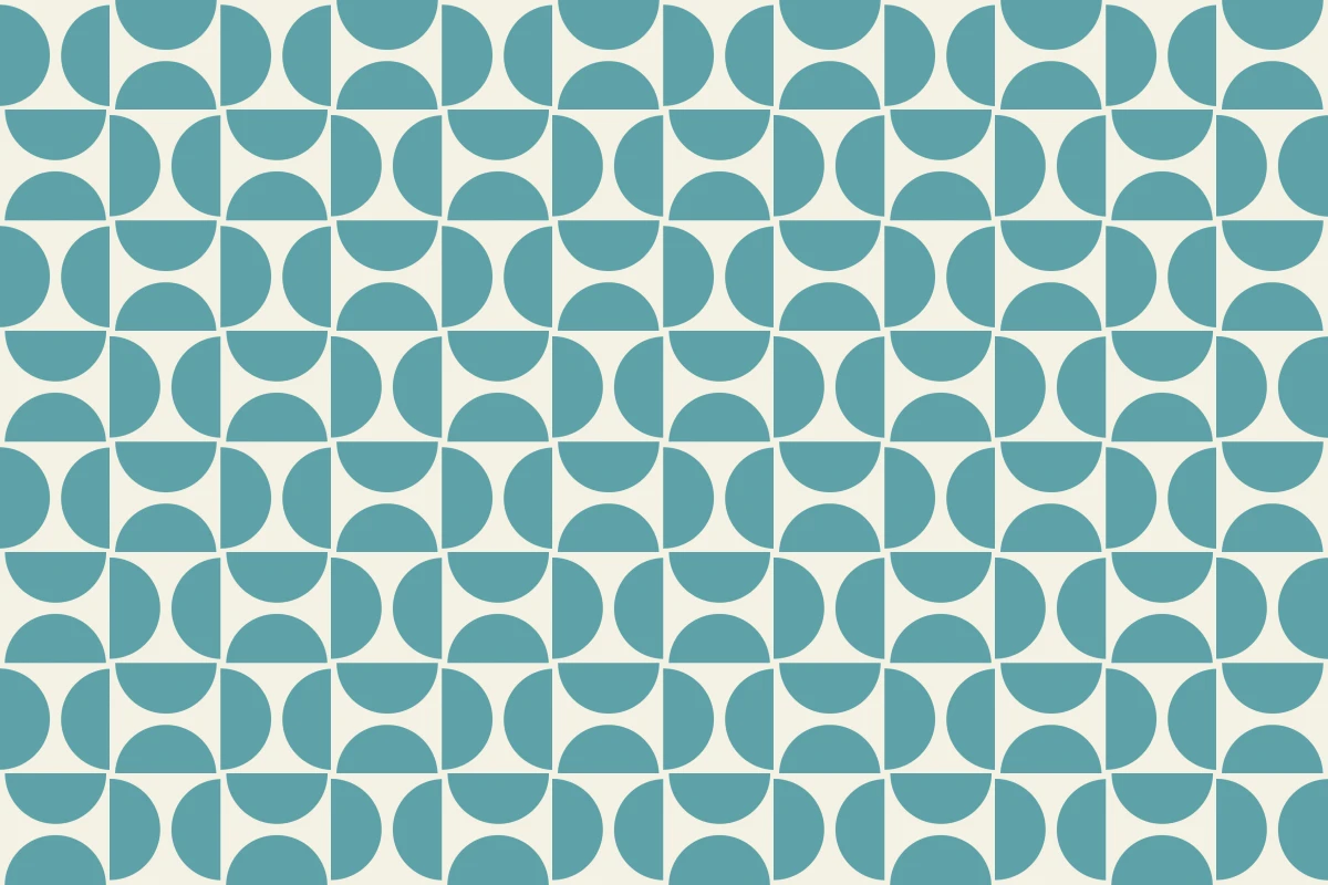 Complete repeated pattern for Mirror handcrafted cement tile