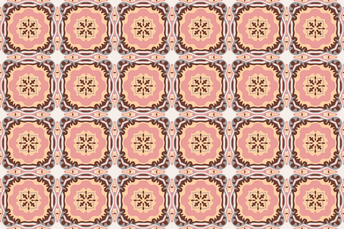 Patrón completo repetido del mosaico artesanal Napoles