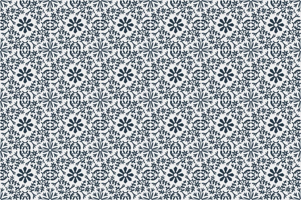 Patrón completo repetido del mosaico artesanal Nature II
