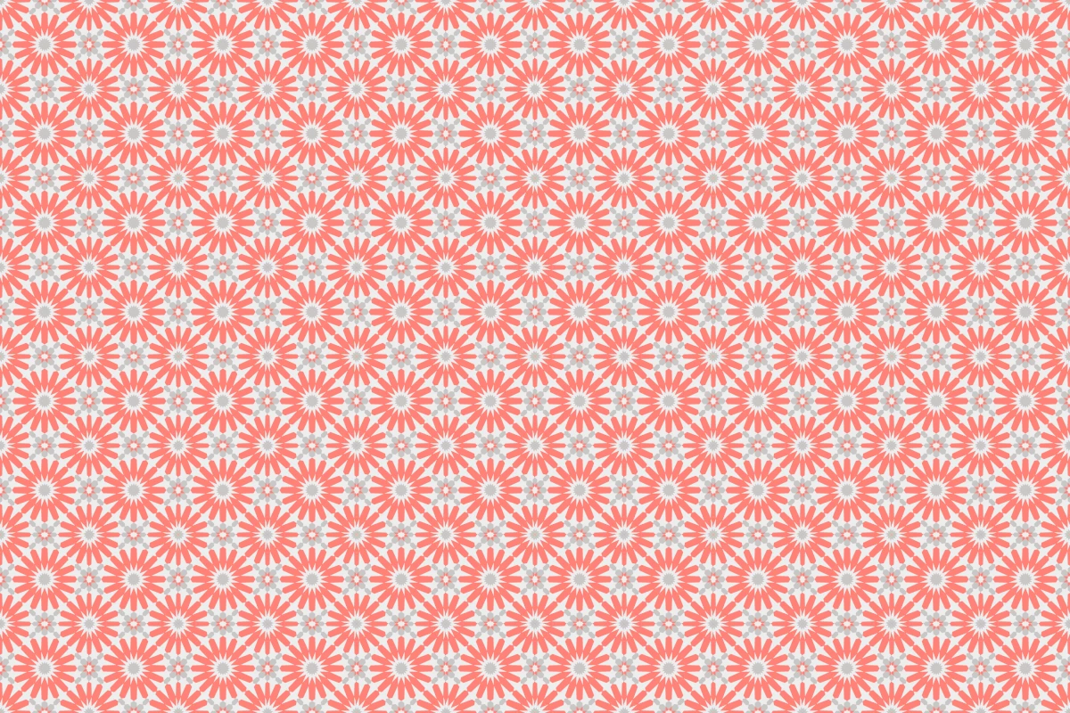 Complete repeated pattern for Qatar handcrafted cement tile