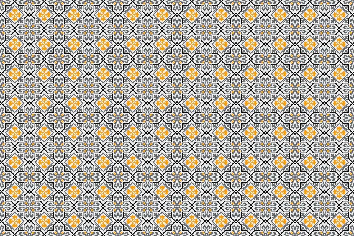 Patrón completo repetido del mosaico artesanal Sagitta