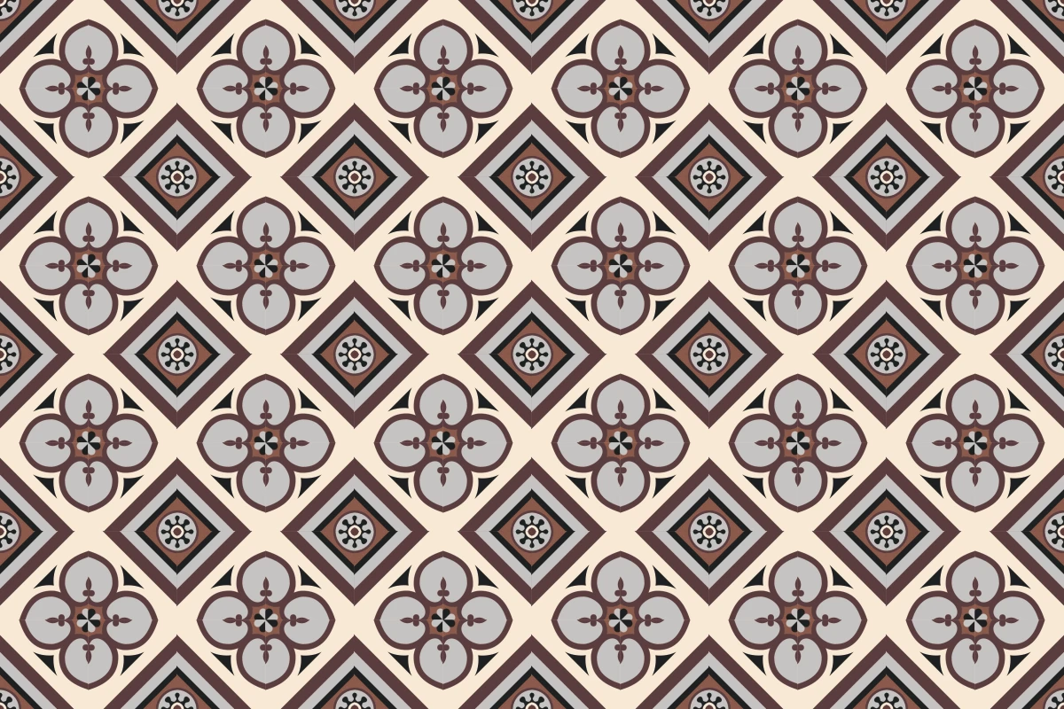 Complete repeated pattern for Sintra handcrafted cement tile