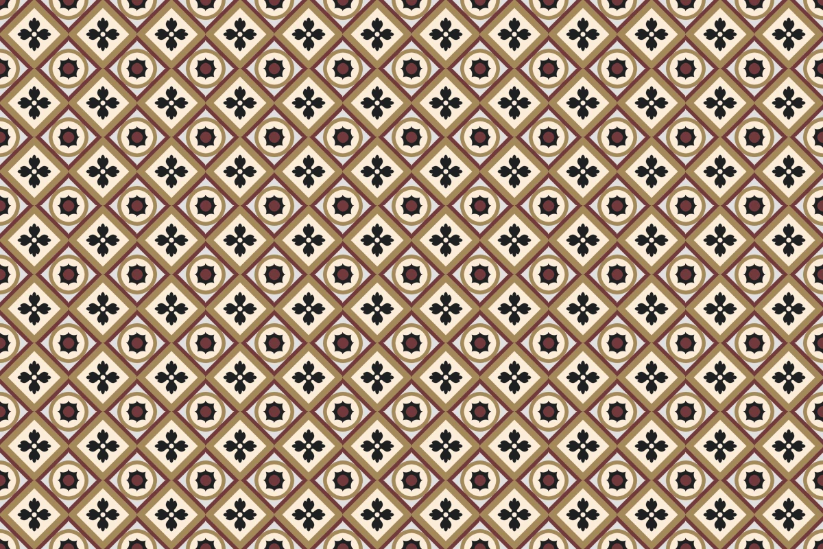Patrón completo repetido del mosaico artesanal Suole
