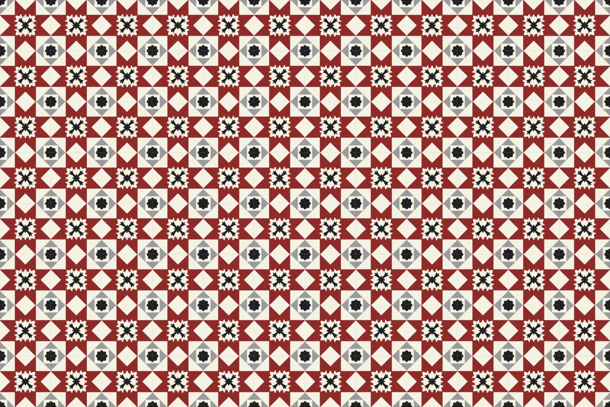 Patrón completo repetido del mosaico artesanal Tebas