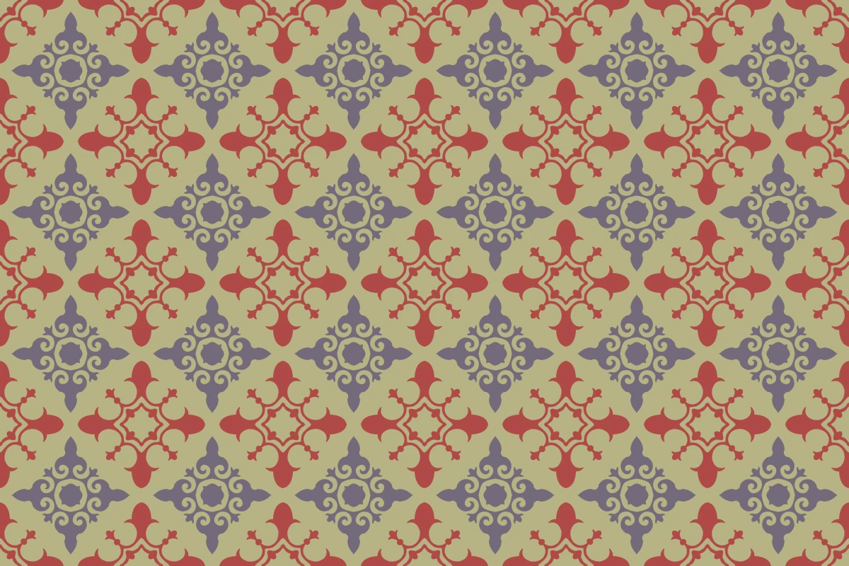 Complete repeated pattern for Versus handcrafted cement tile